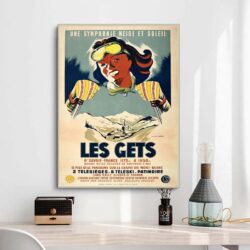 cartel vintage les gets