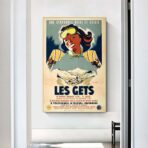 cartel vintage les gets