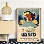 cartel vintage les gets