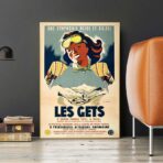 cartel vintage les gets
