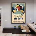cartel vintage les gets