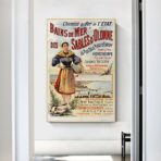 cartel vintage les sables dolonne