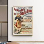 cartel vintage les sables dolonne