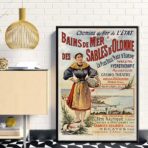 cartel vintage les sables dolonne