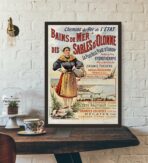 cartel vintage les sables dolonne