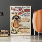 cartel vintage les sables dolonne