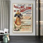 cartel vintage les sables dolonne