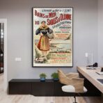 cartel vintage les sables dolonne