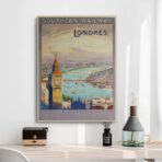 cartel vintage de londres