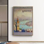 cartel vintage de londres