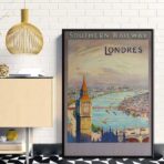 cartel vintage de londres