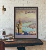 cartel vintage de londres