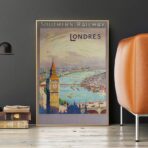 cartel vintage de londres