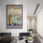 cartel vintage de londres