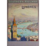 cartel vintage de londres