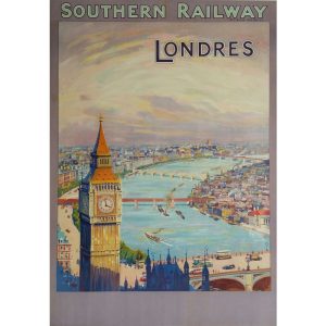 cartel vintage de londres