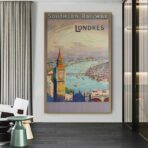 cartel vintage de londres