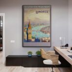 cartel vintage de londres