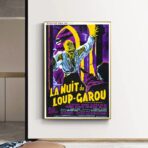 cartel vintage hombre lobo