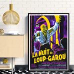 cartel vintage hombre lobo
