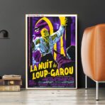 cartel vintage hombre lobo