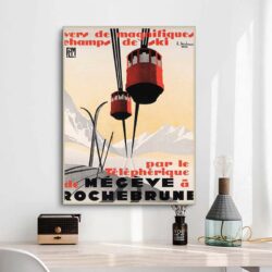 cartel vintage megeve