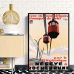 cartel vintage megeve