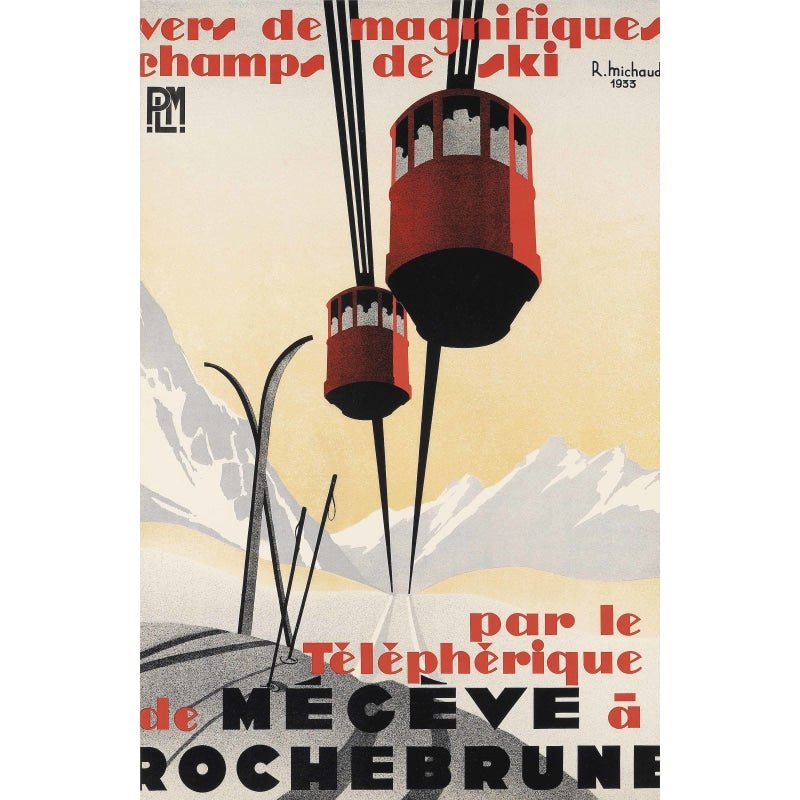 cartel vintage megeve cartel vintage megeve