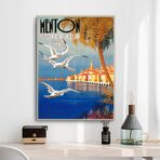cartel barbilla vintage