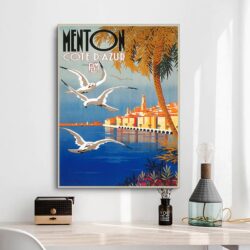 cartel barbilla vintage