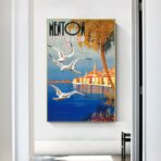 cartel barbilla vintage