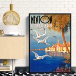 cartel barbilla vintage