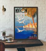 cartel barbilla vintage