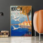 cartel barbilla vintage