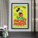 cartel vintage mickey