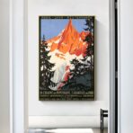 cartel vintage mont blanc