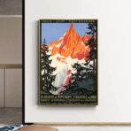 cartel vintage mont blanc