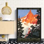 cartel vintage mont blanc