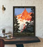 cartel vintage mont blanc