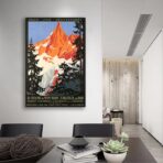 cartel vintage mont blanc