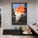 cartel vintage mont blanc