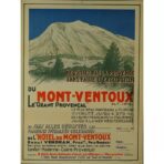 cartel vintage mont ventoux