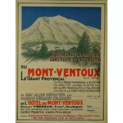 cartel vintage mont ventoux
