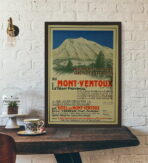 cartel vintage mont ventoux