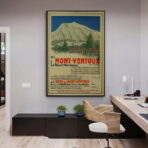 cartel vintage mont ventoux