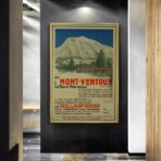 cartel vintage mont ventoux