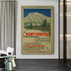 cartel vintage mont ventoux