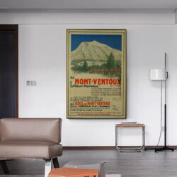 cartel vintage mont ventoux