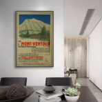 cartel vintage mont ventoux