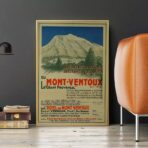 cartel vintage mont ventoux